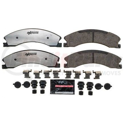 Z36-1565 by POWERSTOP BRAKES - Z36 TRUCK & TOW CARBON-FIBER CERAMIC BRAKE PADS W/ HARDWARE