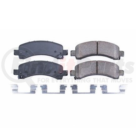 17-974A by POWERSTOP BRAKES - Z17 EVOLUTION CERAMIC BRAKE PADS W/ HARDWARE