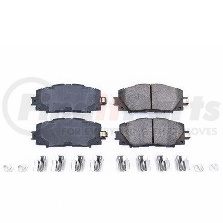 17-1184A by POWERSTOP BRAKES - Z17 EVOLUTION CERAMIC BRAKE PADS W/ HARDWARE