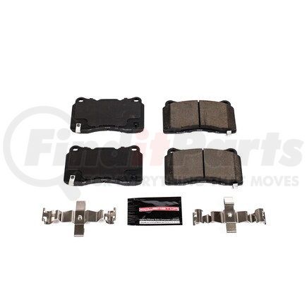 Z231836 by POWERSTOP BRAKES - Z23 EVOLUTION SPORT CARBON-FIBER BRAKE PADS W/ HARDWARE