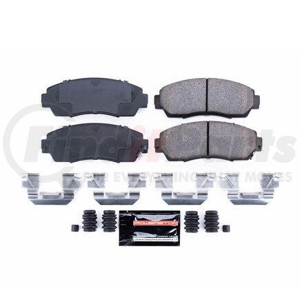 Z231089 by POWERSTOP BRAKES - Z23 EVOLUTION SPORT CARBON-FIBER BRAKE PADS W/ HARDWARE