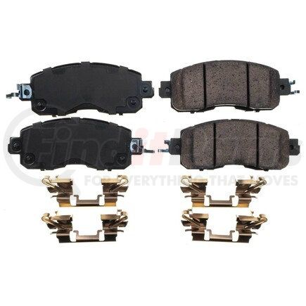 17-1650 by POWERSTOP BRAKES - Z17 EVOLUTION CERAMIC BRAKE PADS W/ HARDWARE