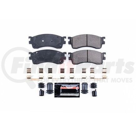 Z23893 by POWERSTOP BRAKES - Z23 EVOLUTION SPORT CARBON-FIBER BRAKE PADS W/ HARDWARE