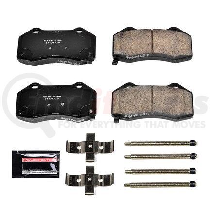 Z231379 by POWERSTOP BRAKES - Z23 EVOLUTION SPORT CARBON-FIBER BRAKE PADS W/ HARDWARE