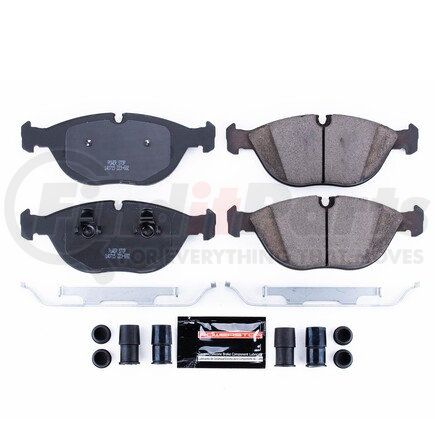 Z23682 by POWERSTOP BRAKES - Z23 EVOLUTION SPORT CARBON-FIBER BRAKE PADS W/ HARDWARE