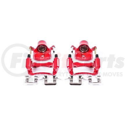 S2604 by POWERSTOP BRAKES - Red Powder Coated Calipers