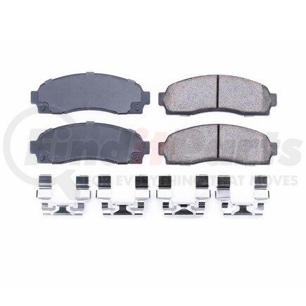 17-833 by POWERSTOP BRAKES - Z17 EVOLUTION CERAMIC BRAKE PADS W/ HARDWARE