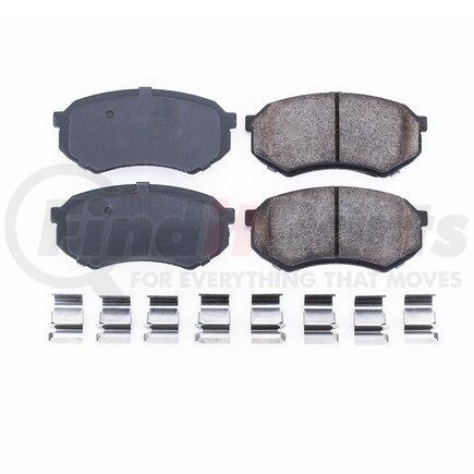 17-389 by POWERSTOP BRAKES - Z17 EVOLUTION CERAMIC BRAKE PADS W/ HARDWARE