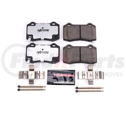 Z26-1053 by POWERSTOP BRAKES - Z26 STREET PERFORMANCE CARBON-FIBER CERAMIC BRAKE PADS W/ HARDWARE