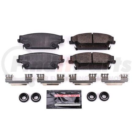 Z231020 by POWERSTOP BRAKES - Z23 EVOLUTION SPORT CARBON-FIBER BRAKE PADS W/ HARDWARE