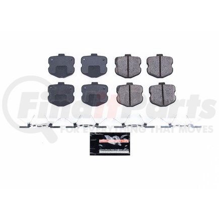 Z231185R by POWERSTOP BRAKES - Z23 EVOLUTION SPORT CARBON-FIBER BRAKE PADS W/ HARDWARE