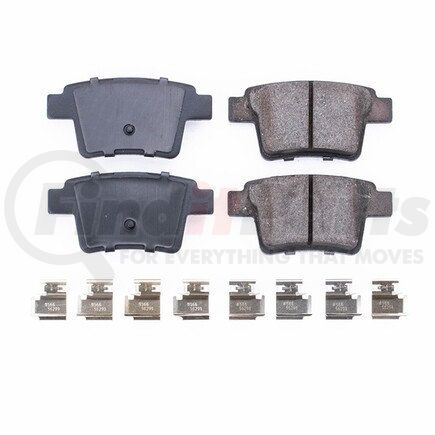 17-1071 by POWERSTOP BRAKES - Z17 EVOLUTION CERAMIC BRAKE PADS W/ HARDWARE