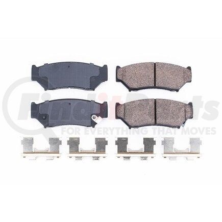 17-556 by POWERSTOP BRAKES - Z17 EVOLUTION CERAMIC BRAKE PADS W/ HARDWARE