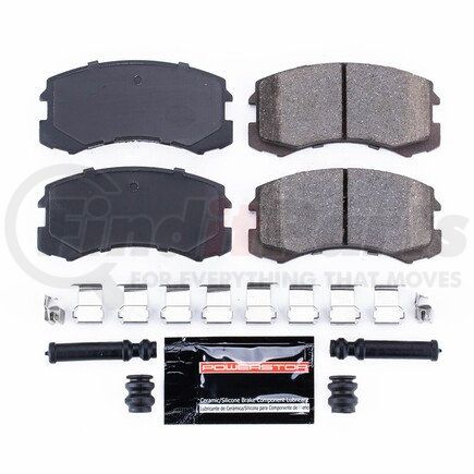 Z23904 by POWERSTOP BRAKES - Z23 EVOLUTION SPORT CARBON-FIBER BRAKE PADS W/ HARDWARE