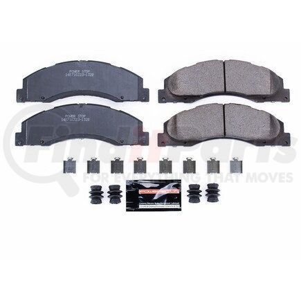 Z231328 by POWERSTOP BRAKES - Z23 EVOLUTION SPORT CARBON-FIBER BRAKE PADS W/ HARDWARE