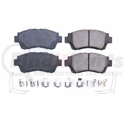 17-476 by POWERSTOP BRAKES - Z17 EVOLUTION CERAMIC BRAKE PADS W/ HARDWARE