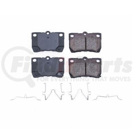 17-1113 by POWERSTOP BRAKES - Z17 EVOLUTION CERAMIC BRAKE PADS W/ HARDWARE