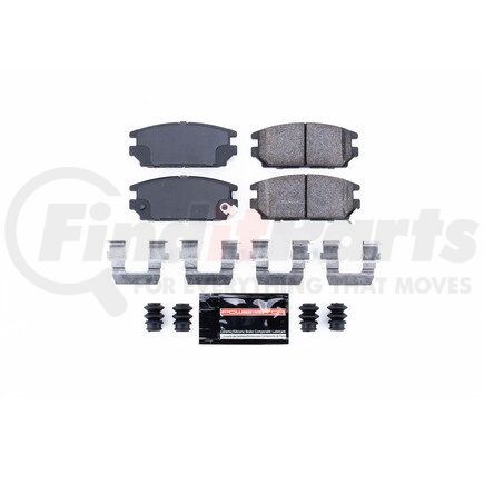 Z23532 by POWERSTOP BRAKES - Z23 EVOLUTION SPORT CARBON-FIBER BRAKE PADS W/ HARDWARE