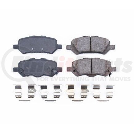 17-1402 by POWERSTOP BRAKES - Z17 EVOLUTION CERAMIC BRAKE PADS W/ HARDWARE