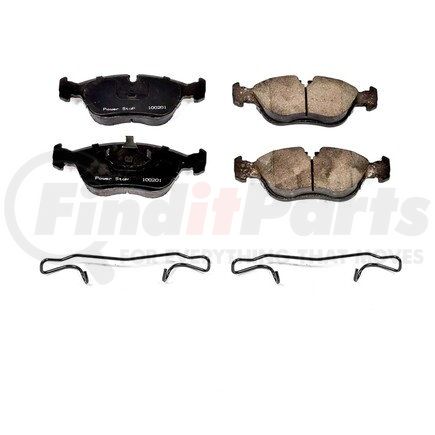 17-618 by POWERSTOP BRAKES - Z17 EVOLUTION CERAMIC BRAKE PADS W/ HARDWARE