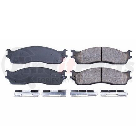 17-965 by POWERSTOP BRAKES - Z17 EVOLUTION CERAMIC BRAKE PADS W/ HARDWARE