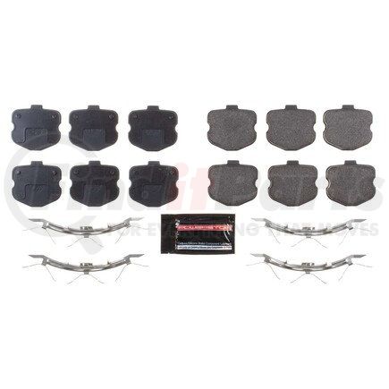 Z231185F by POWERSTOP BRAKES - Z23 EVOLUTION SPORT CARBON-FIBER BRAKE PADS W/ HARDWARE