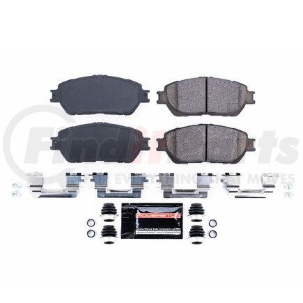 Z23906A by POWERSTOP BRAKES - Z23 EVOLUTION SPORT CARBON-FIBER BRAKE PADS W/ HARDWARE