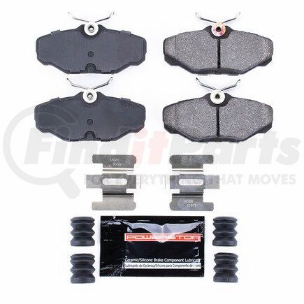 Z23610 by POWERSTOP BRAKES - Z23 EVOLUTION SPORT CARBON-FIBER BRAKE PADS W/ HARDWARE