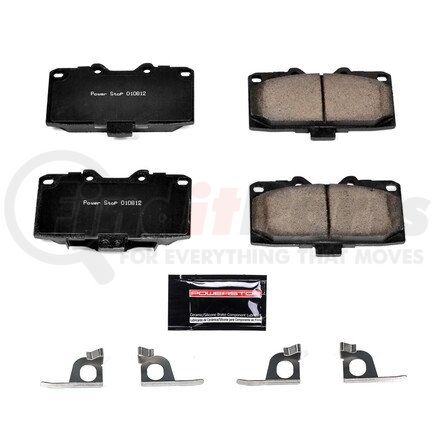 Z231182 by POWERSTOP BRAKES - Z23 EVOLUTION SPORT CARBON-FIBER BRAKE PADS W/ HARDWARE