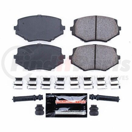 Z23635 by POWERSTOP BRAKES - Z23 EVOLUTION SPORT CARBON-FIBER BRAKE PADS W/ HARDWARE