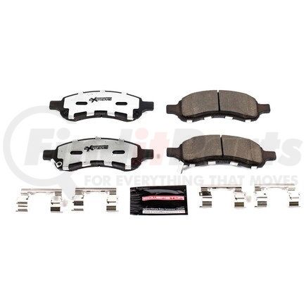 Z36-1169 by POWERSTOP BRAKES - Z36 TRUCK & TOW CARBON-FIBER CERAMIC BRAKE PADS W/ HARDWARE