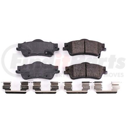 17-1352 by POWERSTOP BRAKES - Z17 EVOLUTION CERAMIC BRAKE PADS W/ HARDWARE