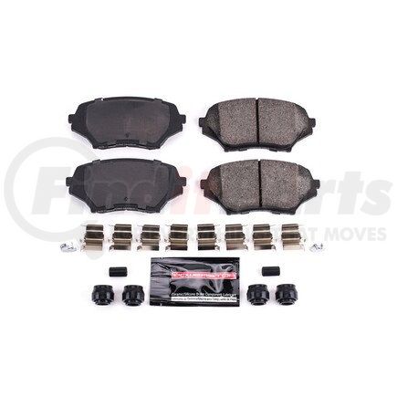 Z231179 by POWERSTOP BRAKES - Z23 EVOLUTION SPORT CARBON-FIBER BRAKE PADS W/ HARDWARE