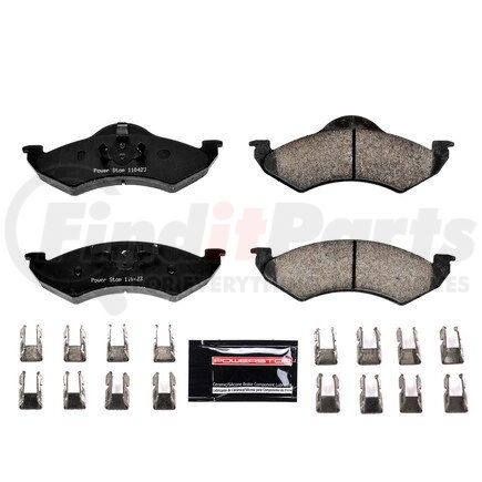 Z23-820 by POWERSTOP BRAKES - Z23 EVOLUTION SPORT CARBON-FIBER BRAKE PADS W/ HARDWARE