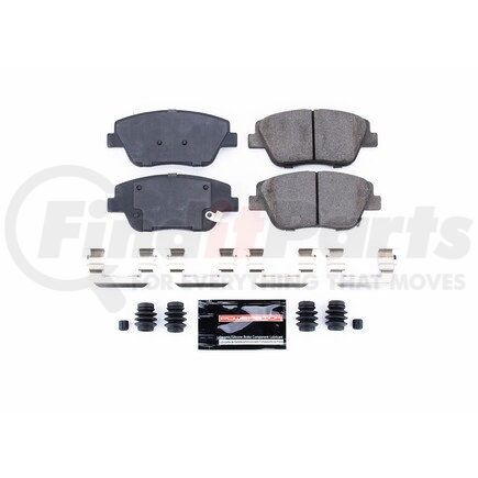 Z231444 by POWERSTOP BRAKES - Z23 EVOLUTION SPORT CARBON-FIBER BRAKE PADS W/ HARDWARE