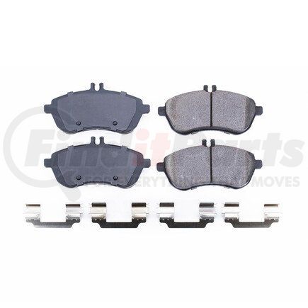 17-1340 by POWERSTOP BRAKES - Z17 EVOLUTION CERAMIC BRAKE PADS W/ HARDWARE