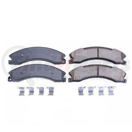 17-1565A by POWERSTOP BRAKES - Z17 EVOLUTION CERAMIC BRAKE PADS W/ HARDWARE