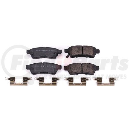 17-1100 by POWERSTOP BRAKES - Z17 EVOLUTION CERAMIC BRAKE PADS W/ HARDWARE