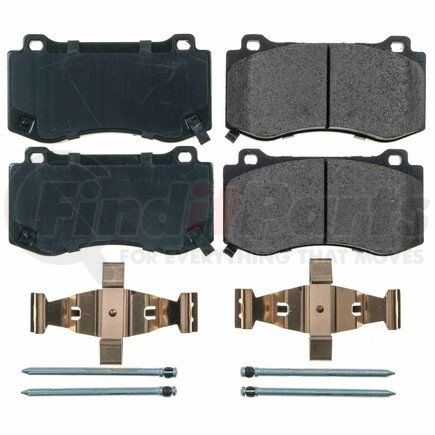 17-1298 by POWERSTOP BRAKES - Z17 EVOLUTION CERAMIC BRAKE PADS W/ HARDWARE