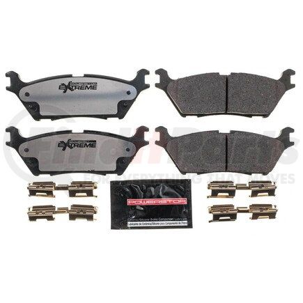 Z36-1790 by POWERSTOP BRAKES - Z36 TRUCK & TOW CARBON-FIBER CERAMIC BRAKE PADS W/ HARDWARE