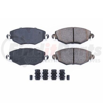 17-910 by POWERSTOP BRAKES - Z17 EVOLUTION CERAMIC BRAKE PADS W/ HARDWARE