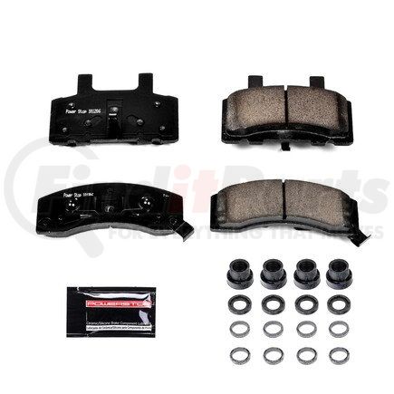 Z23370 by POWERSTOP BRAKES - Z23 EVOLUTION SPORT CARBON-FIBER BRAKE PADS W/ HARDWARE