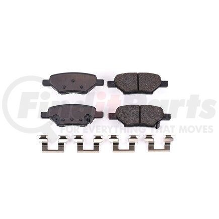 17-1033 by POWERSTOP BRAKES - Z17 EVOLUTION CERAMIC BRAKE PADS W/ HARDWARE