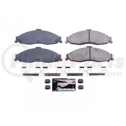 Z23749 by POWERSTOP BRAKES - Z23 EVOLUTION SPORT CARBON-FIBER BRAKE PADS W/ HARDWARE