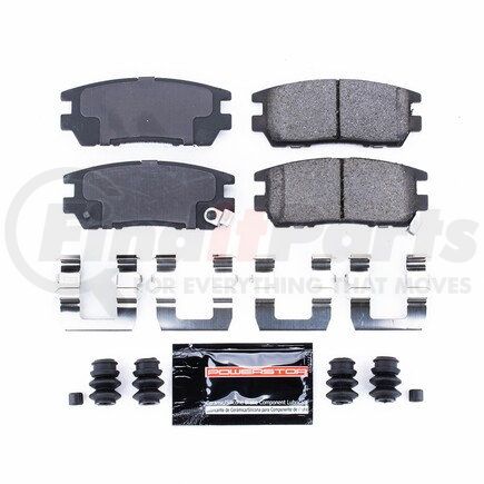 Z23567 by POWERSTOP BRAKES - Z23 EVOLUTION SPORT CARBON-FIBER BRAKE PADS W/ HARDWARE