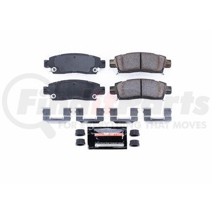 Z23883 by POWERSTOP BRAKES - Z23 EVOLUTION SPORT CARBON-FIBER BRAKE PADS W/ HARDWARE