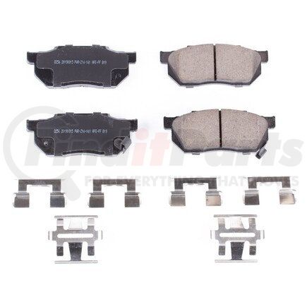 17-256 by POWERSTOP BRAKES - Z17 EVOLUTION CERAMIC BRAKE PADS W/ HARDWARE