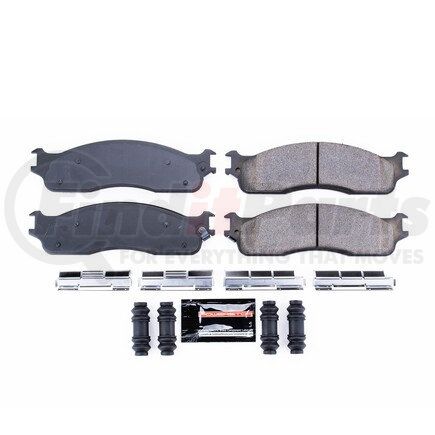 Z23965 by POWERSTOP BRAKES - Z23 EVOLUTION SPORT CARBON-FIBER BRAKE PADS W/ HARDWARE