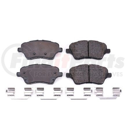 17-1730 by POWERSTOP BRAKES - Z17 EVOLUTION CERAMIC BRAKE PADS W/ HARDWARE