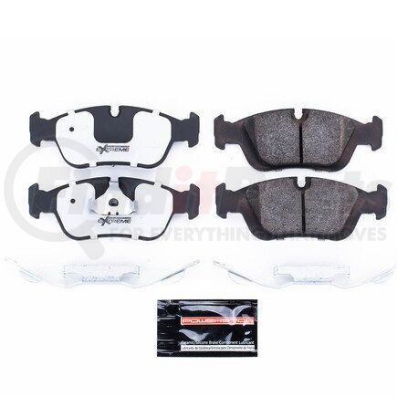 Z26558 by POWERSTOP BRAKES - Z26 STREET PERFORMANCE CARBON-FIBER CERAMIC BRAKE PADS W/ HARDWARE